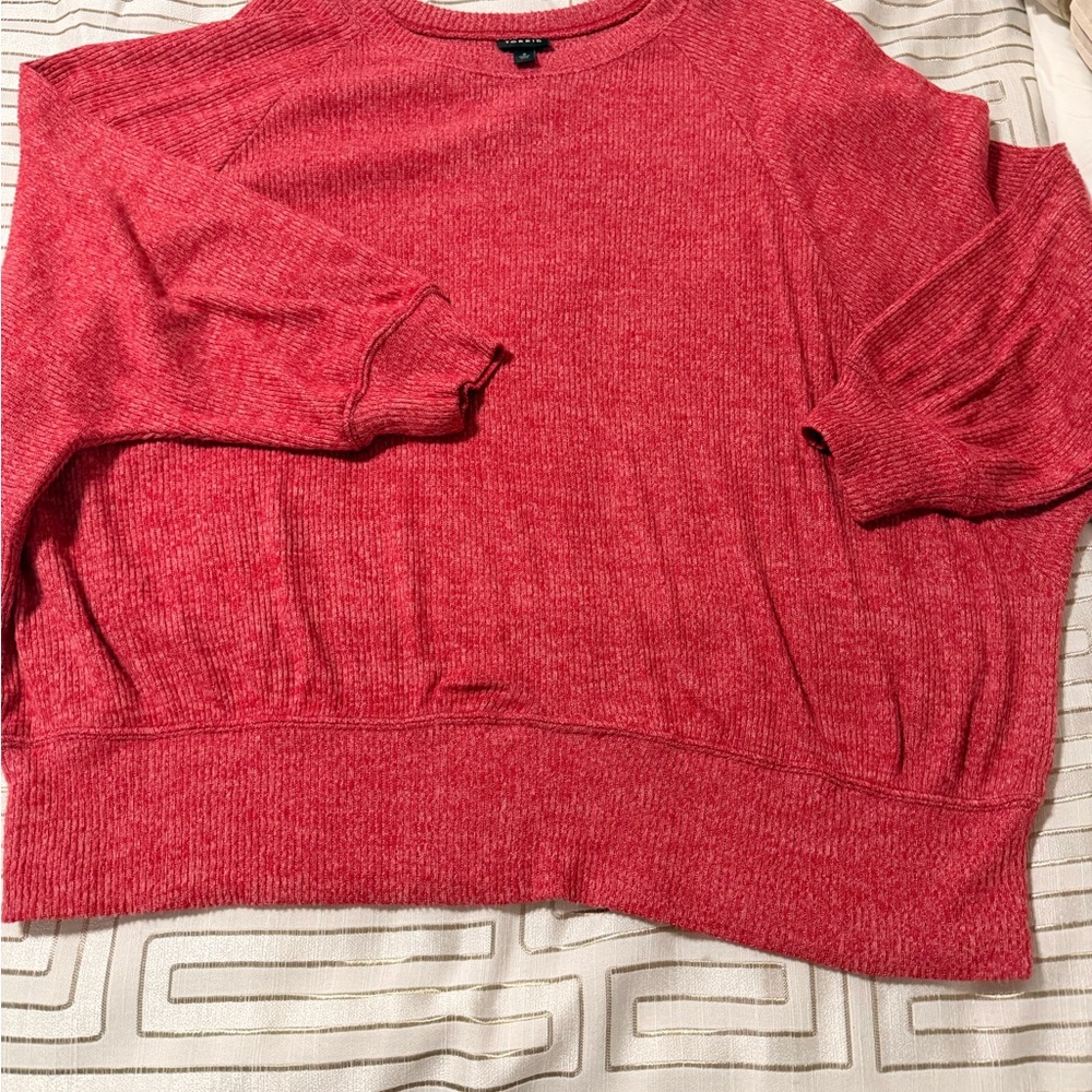 Torrid Vibrant Red Crew Neck Sweater